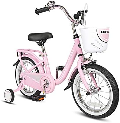 Kids Bike Bicycles Steel Frame Toddler Children Girls Bicycle 14 16 18 20 Inch with Training Wheel for 3 12 Years Old