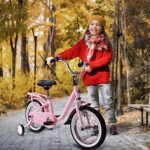 Kids Bike Bicycles Steel Frame Toddler Children Girls Bicycle 14 16 18 20 Inch with Training Wheel for 3 12 Years Old