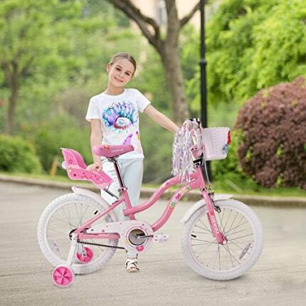 Kids Bike Steel Frame Children Bicycle Little Princess Style